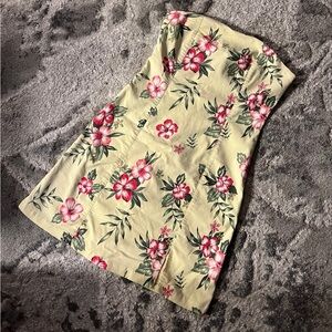 Hawaii mini strapless dress